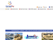 Tablet Screenshot of israelitytours.com